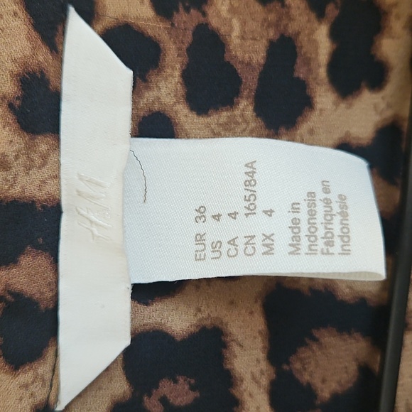 Leopard Print Button-Down Shirt - Picture 7 of 8